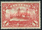 Germany Kameroun #16 Mint Lightly Hinged 1m Carmine Kaiser´s Yacht From 1900 - Cameroun