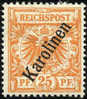 Germany Caroline Islands #5 Mint Hinged 25pf From 1900, Expertized Twice - Karolinen