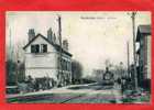 MONTATAIRE 1916 INTERIEUR DE LA GARE LOCOMOTIVE A VAPEUR CARTE EN BON ETAT - Montataire