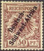 German SW Africa #6 Mint No Gum 50pf From 1897, 2 Expertizers - Duits-Zuidwest-Afrika