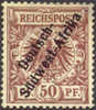 German SW Africa #6 Mint No Gum 50pf From 1897, 2 Expertizers - Deutsch-Südwestafrika