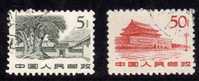 Chine 1961-1962 N°Y.T. : 1384 Et 1390obl. - Usati