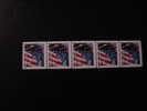 USA FLAG AND STATUE OF LIBERTY SCOTT 3967 MNH** STRIP OF 5 (010706-160) - Neufs