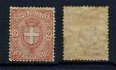 ITALIE / 1891 # 56 * - 2 C. Rouge Brun / COTE 5.00 EUROS - Nuovi