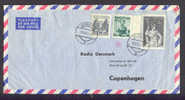 Austria Flugpost Airmail Par Avion Salzburg 1961 Cancel Cover To Radio Denmark Weltbankkongress Bauwerke Trachten - Autres & Non Classés