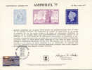 Amphilex 77 / Amsterdam Nederland Holland 1977 / New York Windmill Sailing-vessel Lindbergh - Souvenirs & Special Cards