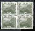 Hohenems  YV.387*  Bloc De 4 Neuf AVEC Charnière  Michel  509* Viererblock  Mit Falz - Unused Stamps