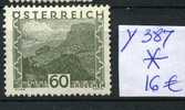 Hohenems  Paysage    Yv.387*    Michel 509*    Mit Falz  Avec Charnière Cote 2009:  50,-€ - Nuevos