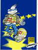 JAN. CARTE POSTALE DU 2ème SALON EUROPEEN DE LA BD DE GRENOBLE 1990. DESSIN INEDIT. PAS COURANTE ! - Postcards