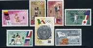 CUBA 1968   Olympic Games Cpl. Set Of 7 Value Cat. Yvert N° 1248/54   Absolutely Perfect MNH ** - Summer 1968: Mexico City