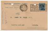 BOLOGNA  03.01.1922 - Card Cartolina - "Ditta RAFFAELE DESERTI & FIGLIi"  Firma  - Cent. 25 Isolato - Reclame