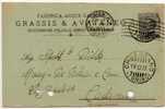 ORBASSANO  19.02.1927 - Card Cartolina - "Fabbrica Acque Gassose GRASSIS & AVANTANEO"  Firma Cent. 30 Isolato - Reclame