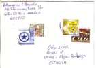 GOOD GREECE Postal Cover To ESTONIA 2009 - Good Stamped: Soccer ; Dance - Covers & Documents