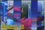 2008 Taiwan Scenic Pre-stamp Postal Cards - Taipei 101 Bird Bridge Park Boat Waterfall Fish - Pêche