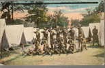 Souvenir Pine Camp, Rifles At Ready, Military, Army, 1908 To 1915 Golden Age Postcard # 2789 - Unclassified