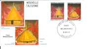 FDC 488  NOUVELLE CALEDONIE  N° 609; 610  CASES - FDC