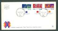 1975 ISRAEL HAPOEL GAMES MICHEL: 639-641 FDC - FDC