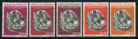 PARAGUAY 1963 Space  Cpl. Set Of 5 Yvert Cat N°  714/18  Mint Hinged - Amérique Du Sud