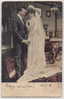 Marriages WEDDING , BRIDE W BRIDEGROOM Moustaches  Pc E. ERNST 1903 Series - # 2784   / 075030 - Noces