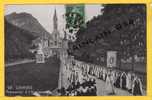 - 98 - Lourdes - Procession à L'Esplanade -  écrite,  Oblitéré Le 28 Septembre 1913 à VIMENET, Dans L'Aveyron. - Lourdes
