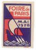 VIGNETTE FOIRE DE PARIS - MAI 1928 - Other & Unclassified