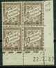 France Bloc De 4 - Coin Daté 1937 - Yvert Taxe N° 29 Xx - Cote 5 Euros - Prix De Départ 2 Euros - Taxe