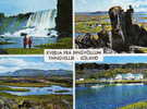 Reykjavik , Iceland, 4-view Postcard, PU-1980 - Iceland