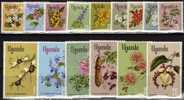 Ouganda Uganda 1969 Yvertn° 82-96 *** MNH Cote 27,50 Euro Flore Bloemen Fleurs - Uganda (1962-...)