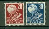 ALLEMAGNE BADE N° 56 & 57 ** TTB - Cote 21 Euros - Bade