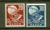 ALLEMAGNE BADE N° 56 & 57 ** TTB - Cote 21 Euros - Bade