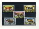 -  MONGOLIE  . ENSEMBLE DE TIMBRES SUR LES MAMMIFERES . VACHES - Mucche