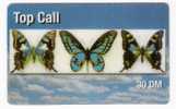 Germany - Prepaid - Top Call - Schmetterling - Butterfly - Cellulari, Carte Prepagate E Ricariche