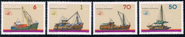 1985 MACAO/MACAU S14 CARGO SHIP 4V STAMP - Unused Stamps