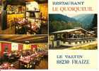 88230 FRAIZE N° 1587 : Restaurant Le QUOIQUEUIL-salle Pour Banquets / CPM Neuve/ Coin Plié  Dos Taché  / Lot E - Fraize