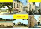 CPSM. LOURMARIN. AU PIED DU LUBERON. LE VILLAGE DE LOUMARIN. 6 VUES. (CAFE DE L'ORMEAU). - Lourmarin