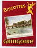Buvard Biscottes GRINGOIRE - Le Pont Neuf - Biscotti