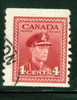 1948  4 Cent King George VI War Issue #281 Coil - Used Stamps