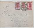 TP 284-286A-292 S/L.PA Obl.Jadotville 31.07.51 V.GB 3202 - Covers & Documents