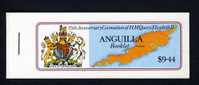 ANGUILLA - 1978 ROYAL CORONATION ANNIVERSARY BOOKLET (BACK COVER DESIGN - ISLAND IN THE SUN) SG SB2 FINE MNH ** - Anguilla (1968-...)