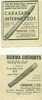 2 X Reclame Uit Oud Magazine 1956 - Cigar Burma Cheroots, London & Carasada Intermezzos, London - Dokumente