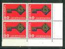 LIECHTENSTEIN  1968 EUROPA CEPT SET  BLOCK OF 4  MNH - 1968