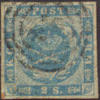 Denmark #3 XF Used 2s Light Blue From 1855 - Used Stamps