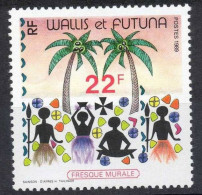 WALLIS Et FUTUNA : Freque Murale :Danseuses Et Palmiers - Art - Peinture - Ongebruikt