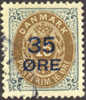 Denmark #79 XF Used 35o On 16o Surcharge From 1912 - Gebruikt