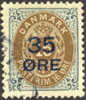 Denmark #79 XF Used 35o On 16o Surcharge From 1912 - Oblitérés