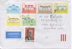 Hungary Cover Sent Air Mail To Denmark 25-2-1992 - Cartas & Documentos