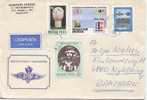 Hungary Cover Sent Air Mail To Denmark 15-10-1988 - Cartas & Documentos
