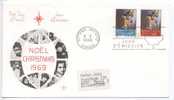 Canada FDC Christmas 1969 Ottawa Ontario 8-10-1969 With Cachet Sent To Switzerland - 1961-1970