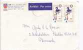 Canada Cover Sent Air Mail To Denmark 1982 - Lettres & Documents