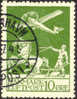 Denmark C1 XF Used 10o Yellow Green Airmail From 1925 - Luftpost